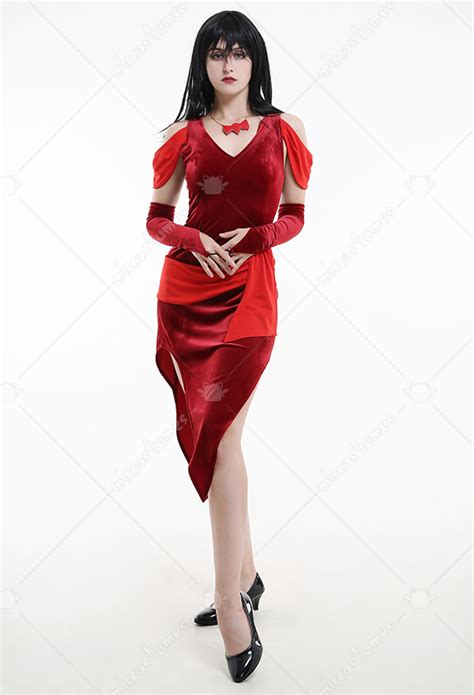 Hex Girls Scooby Doo Cosplay Thorn Dark Red Dress Halloween Costume