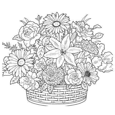 Primavera 36 Desenhos De Flores Para Colorir E Pintar Az Dibujos