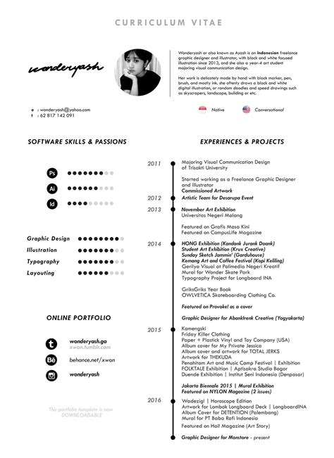 Curriculum Vitae Template Available For Download Graphic Design
