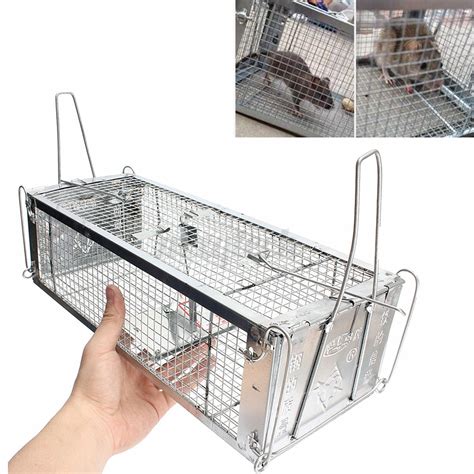 Reusable Rodent Live Animal Mouse Trap Snap Hamster Cage Rat Control