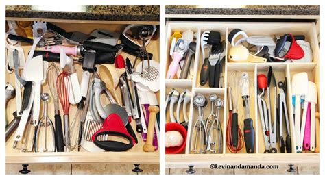 Make your own custom kitchen drawer organizer with custom drawer dividers fitted perfectly to your kitchen drawer. Kitchen Utensil Drawer Organizer - DIY Home Tutorials