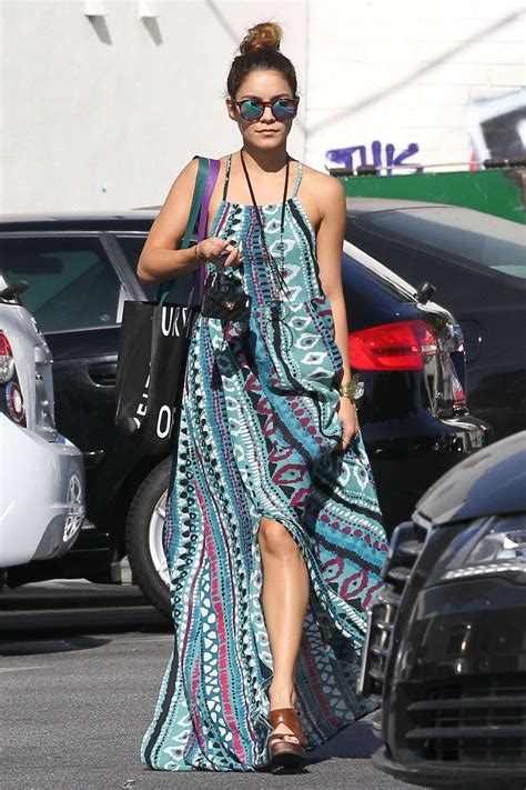 Vanessa Hudgens In Long Dress At Urban Outfitters In Studio City Gotceleb