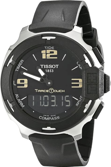 tissot men s tist0814201705700 t race touch analog digital black watch uk watches