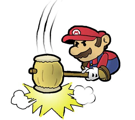 Paper Mario With Hammer By Stock7000 On Deviantart