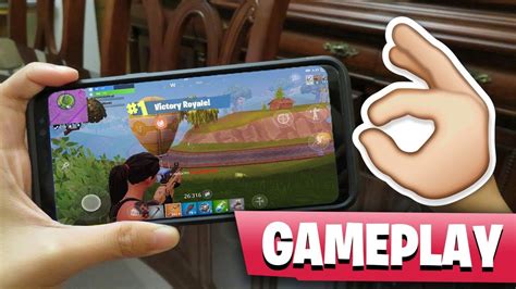 Fortnite Android Gameplay On My New Samsung Phone Youtube
