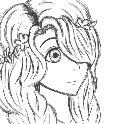 To learn how to draw anime guy in general, as an object, you need to apply the knowledge of academic drawing. Sketch Drawing Of Girl at PaintingValley.com | Explore collection of Sketch Drawing Of Girl