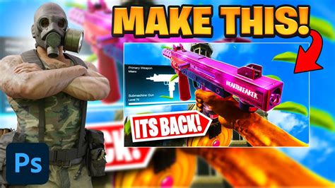 How To Make Cod Warzone Thumbnails 2022 Youtube