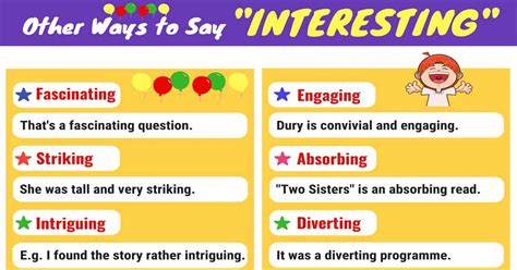 200 Synonyms For Interesting Another Word For Interesting 7esl