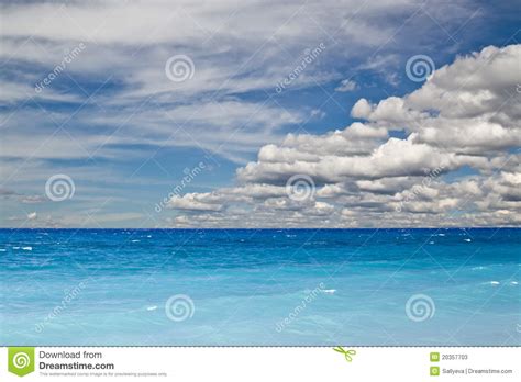 Blue Ocean And Sky Stock Photos Image 20357703