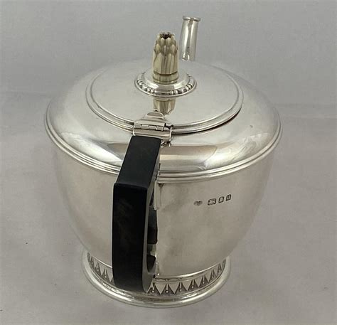 Sterling Silver Art Deco Teapot Goldsmiths And Silversmiths Bada