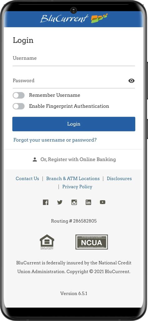 Mobile Banking Blucurrent Credit Union