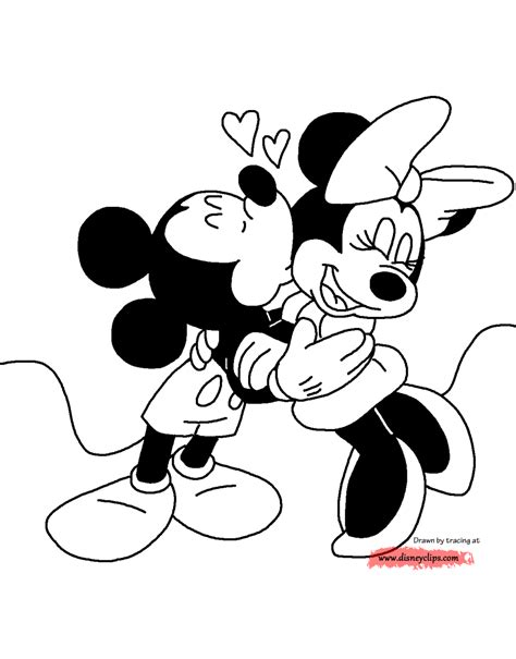 Mickey And Minnie Printable Coloring Pages Coloring Home