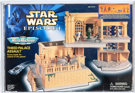 1999 Galoob Star Wars Micro Machines Boxed Playset Theed Palace Assault