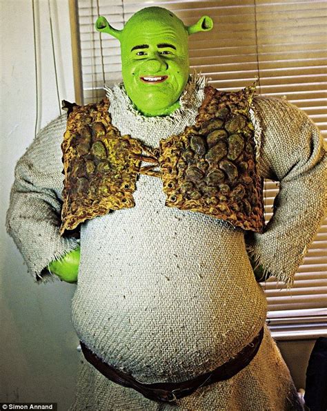 Shrek The Musical Full Makeup Shrek Costume Shrek Carnival Floats