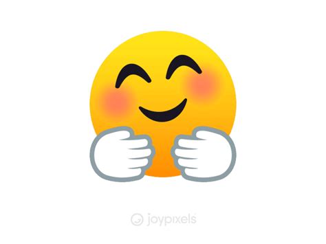 The JoyPixels Hugging Face Emoji Animation By JoyPixels Animated Smiley