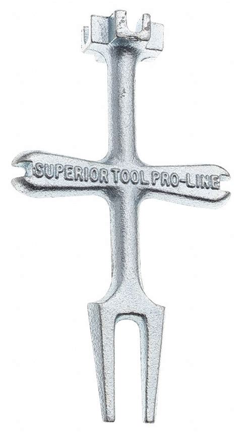 Superior Tool Basket Strainer Wrench Zinc Compatible With