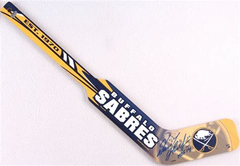 Find dominik hasek stats, teams, height, weight, position: Dominik Hasek Signed Sabres Mini Hockey Stick Inscribed ...
