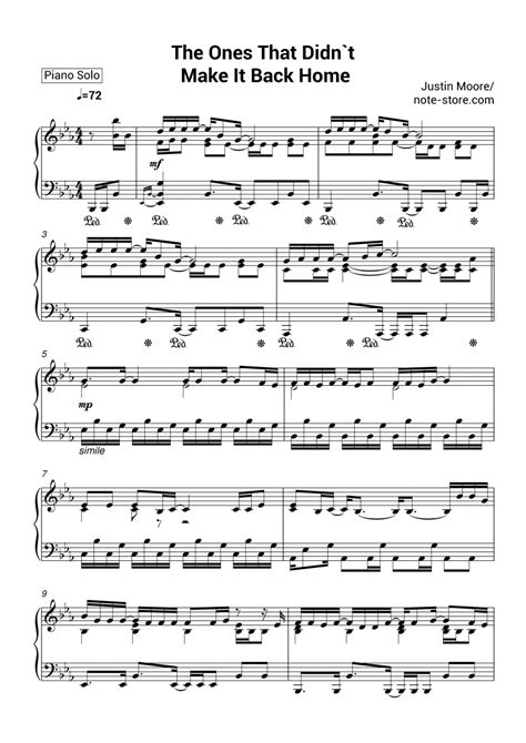 Bellow is only partial preview of home from beetlejuice the musical sheet music, we give you 4 pages music notes preview that you can try for free. Justin Moore - The Ones That Didn't Make It Back Home ...
