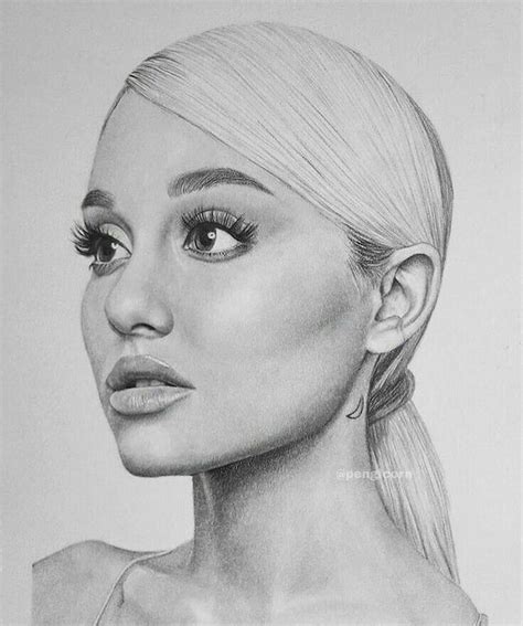 Ariana Grande Drawing Pencil Elvin Mcclendon