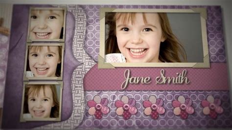 After effects projects, after effects templates, music link, teaser, special events, web design, photo and video, image, design web. Baby Girl Scrapbook After Effects Template. Video by ...