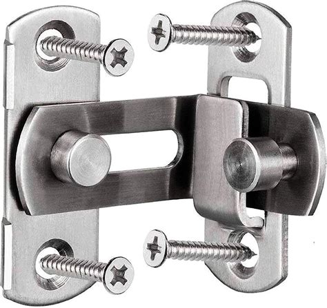 2 Large 90 Degree Right Angle Door Latch Buckles Curved Latch Bolts