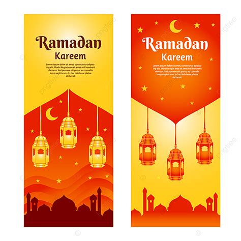 Orange And Yellow Ramadan Kareem Banner Template Template Download On