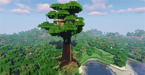 Minecraft как построить дом на дереве 80 фото