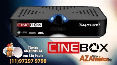Cinebox Supremo Hd Duo Nova Atualização Azamerica Sat