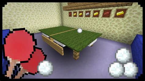 With the dimensions of a ping pong table being 2.74m × 1.52m, and the thickness of the table being 0.05m, this would give you a volume of cca 0.2 m3 of reinforced concrete, which is roughly around 500kg, so good luck lifting that up without a small crane. Minecraft: How to make a Ping Pong Table - YouTube