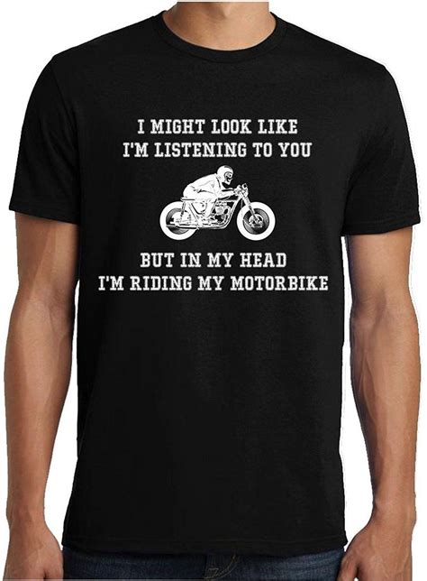 im riding my motorbike motorcycle speed racing bikers riders funny joke t shirt slogan t