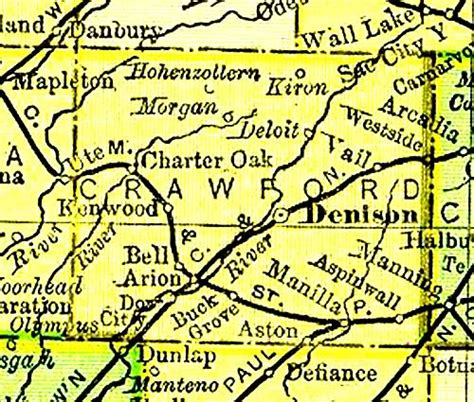 Crawford County Map 1895