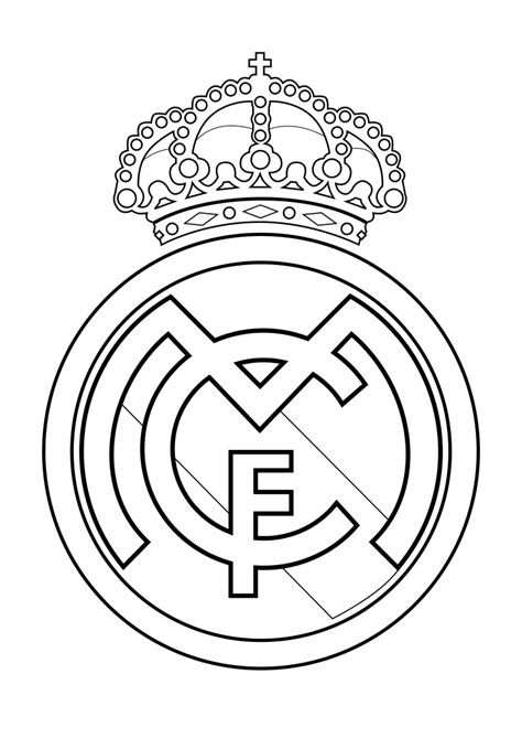 Dibujos Para Colorear Pintar Imprimir Escudo Real Madrid