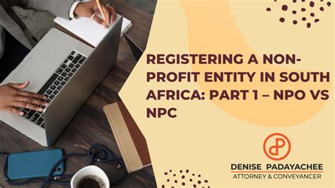 Registering A Non Profit Entity In South Africa Part 1 Npo Vs Npc