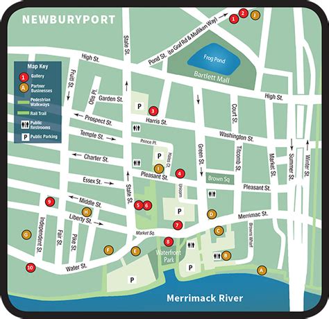 Newburyport Artwalk Galleriesmap