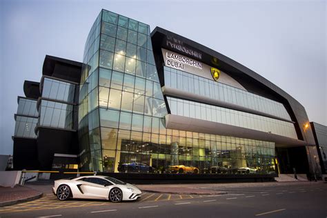 Worlds Largest Lamborghini Showroom Now In Dubai