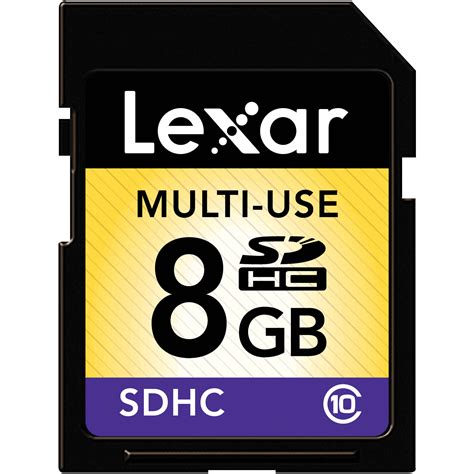 Very affordable option with 10mb/sec. Lexar 8GB Multi-Use SDHC Memory Card (Class 10) LSD8GBABNLC10