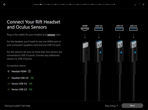The oculus app on your computer should recognize the oculus quest once it's plugged in. Image: https://i.imgur.com/UXA7nyi.png