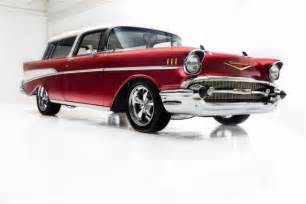 1957 Chevrolet 210nomad Candy Red Pro Tour Ac Automatic Wagon For Sale