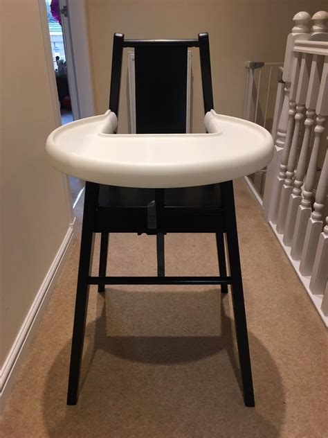 New BlÅmes Highchair With Tray Black Brand Ikea Baby High Chairs