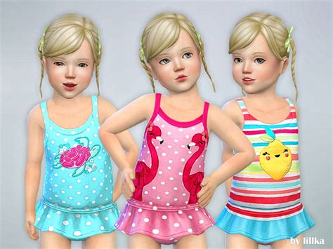 Toddler Swimsuit P04 By Lillka At Tsr Sims 4 Updates