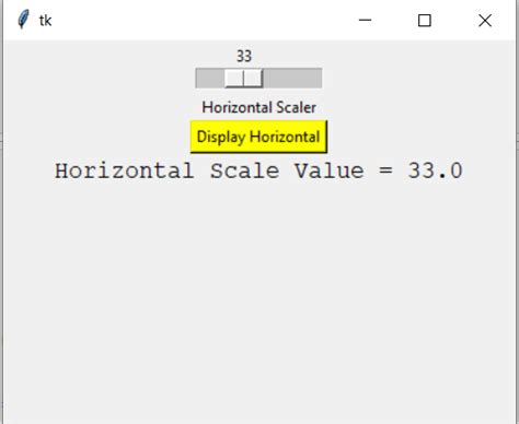 Python Tkinter Scale Widget Geeksforgeeks