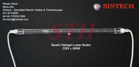 Jual Quartz Halogen Infrared Heater Lamp - sintech