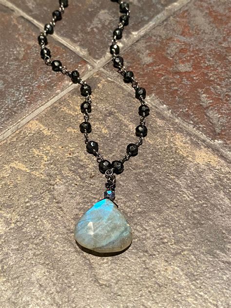 Labradorite Heart Pendant Necklace