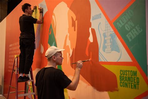 Live Mural Event In Nyc During Advertising Week