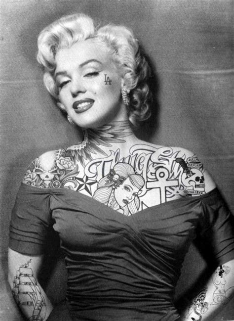 I Love Marilyn And Tattoos This Is Just Awesome Arte Marilyn Monroe