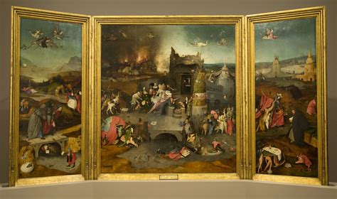 Triptych Of The Temptation Of St Anthony Surreal World Of Bosch