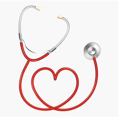 Stethoscope Heart Medicine Pulse Heart Shaped Stethoscope Png