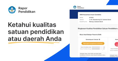 Rapor Pendidikan Resmi Diluncurkan Oleh Kemendikbudristek