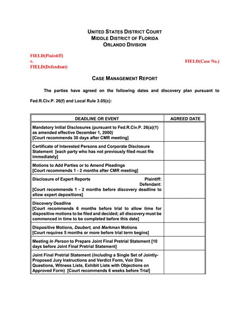 Case Management Report Template Form Fill Out And Sign Printable Pdf