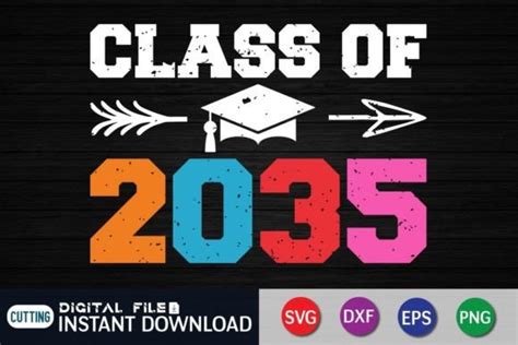 1 Class Of 2035 Svg T Shirt Designs And Graphics